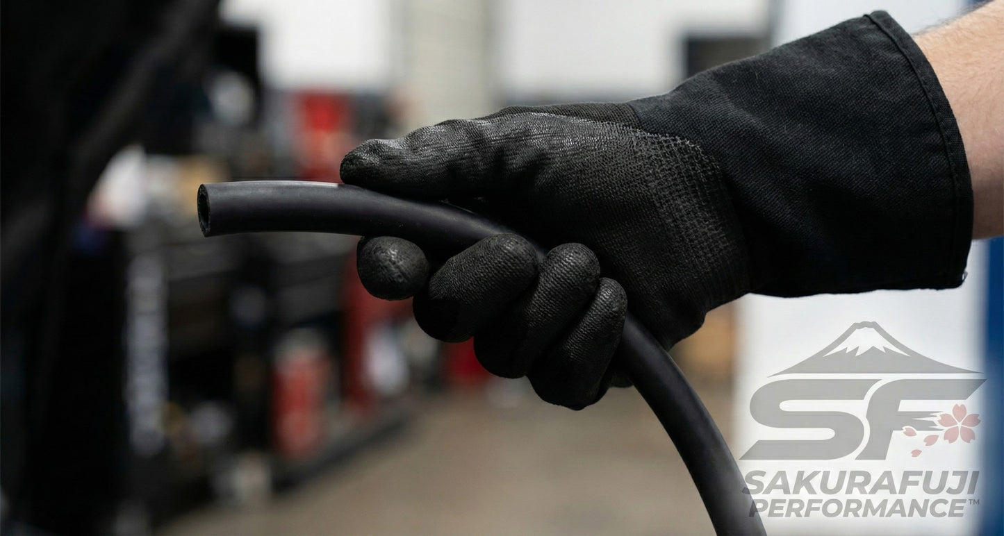 High Performance Silicone Vacuum Hose Kit - Black (10ft Roll)