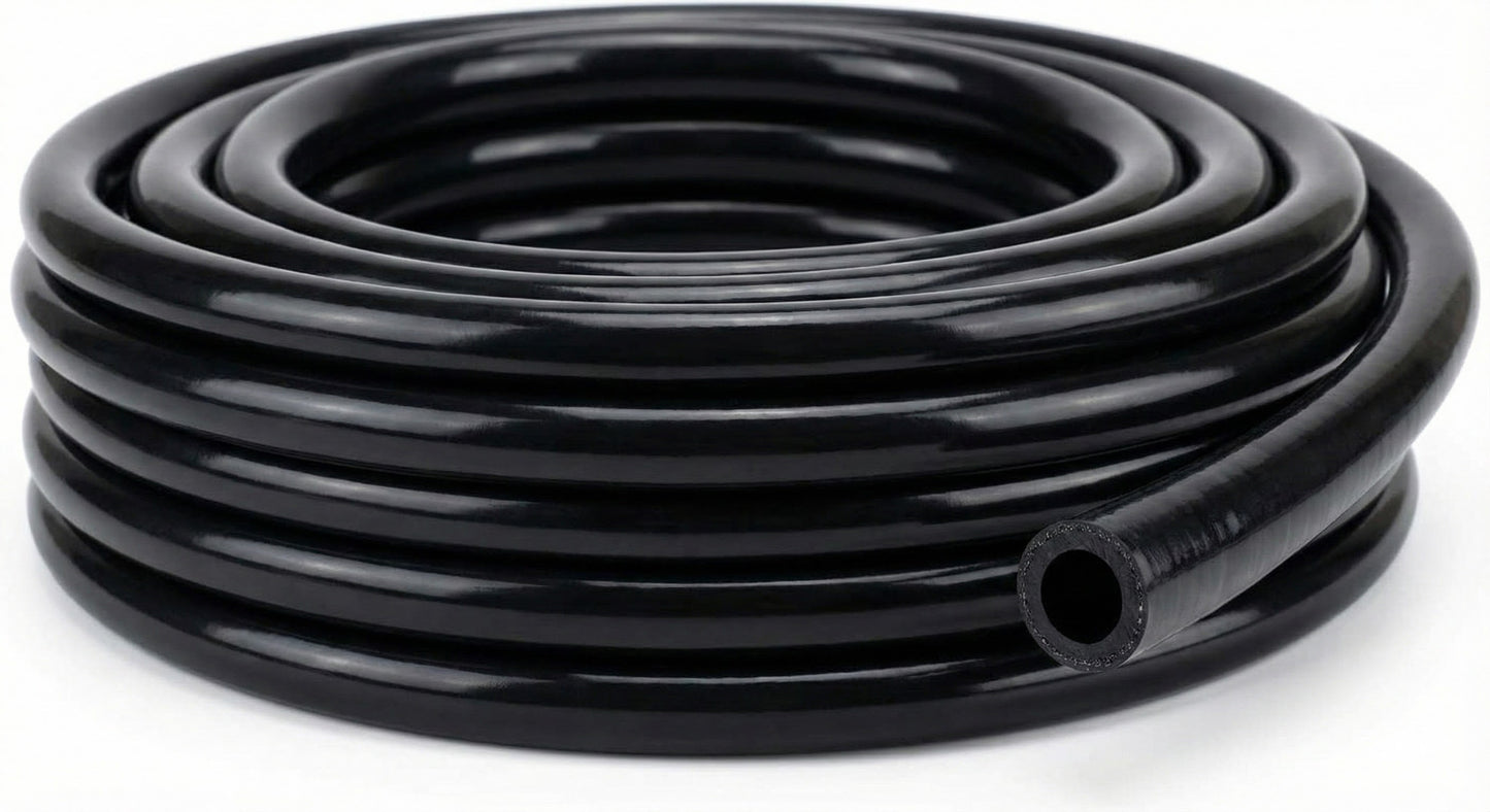 High Performance Silicone Vacuum Hose Kit - Black (10ft Roll)