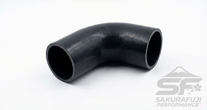 45 Degree Silicone Elbow Coupler Hose - 4-Ply Reinforced Black