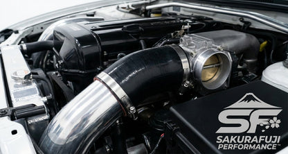 45 Degree Silicone Elbow Coupler Hose - 4-Ply Reinforced Black