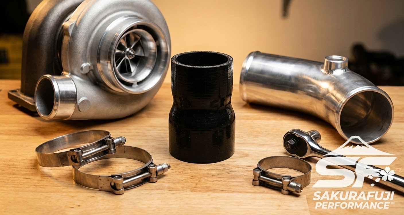 Straight Reducer Silicone Coupler Transition Hose - 4-Ply Black