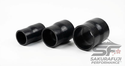 Straight Reducer Silicone Coupler Transition Hose - 4-Ply Black