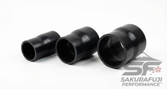 Straight Reducer Silicone Coupler Transition Hose - 4-Ply Black