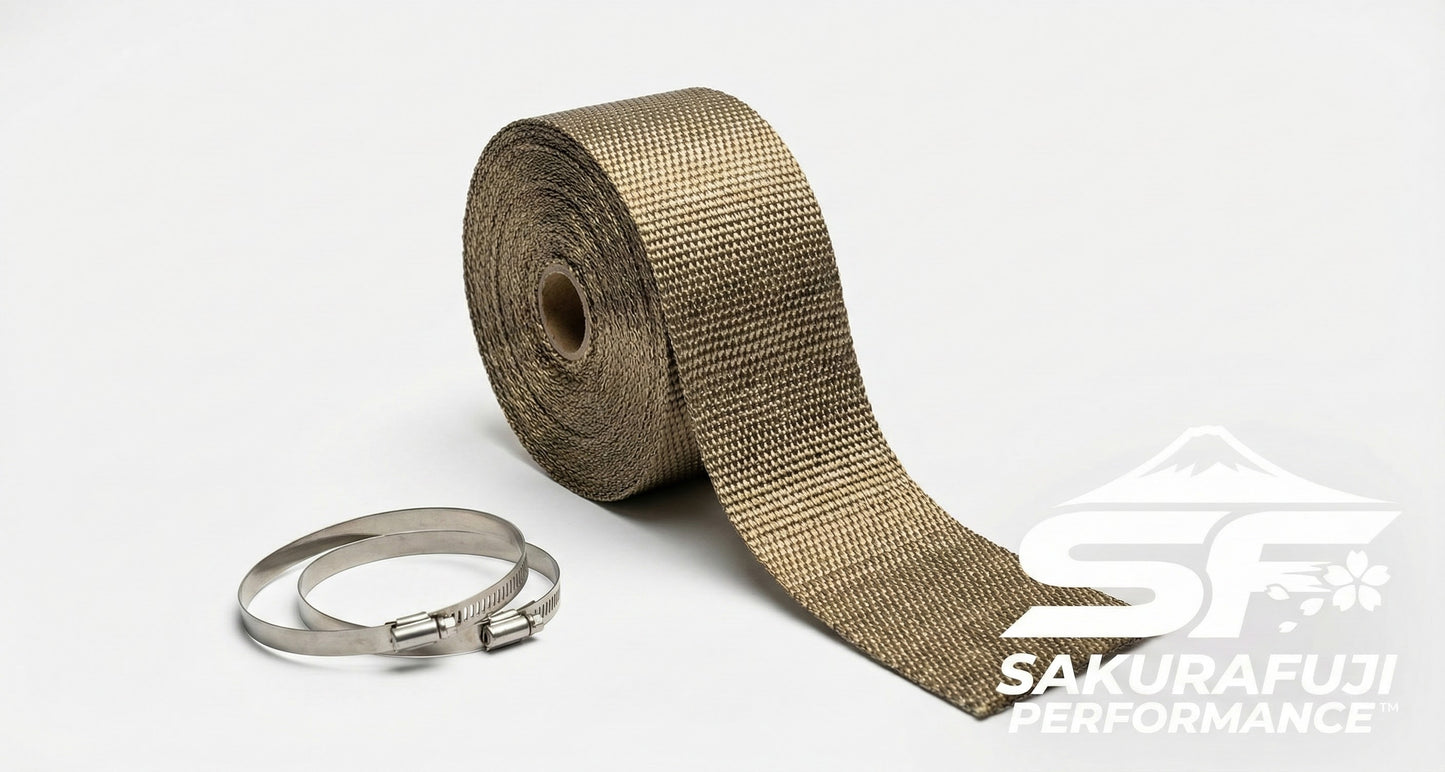 Titanium Exhaust Heat Wrap - 2" x 50ft Roll