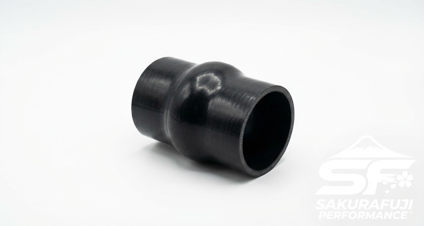 3.0" (76mm) Hump Coupler - 4-Ply Black Silicone Hose