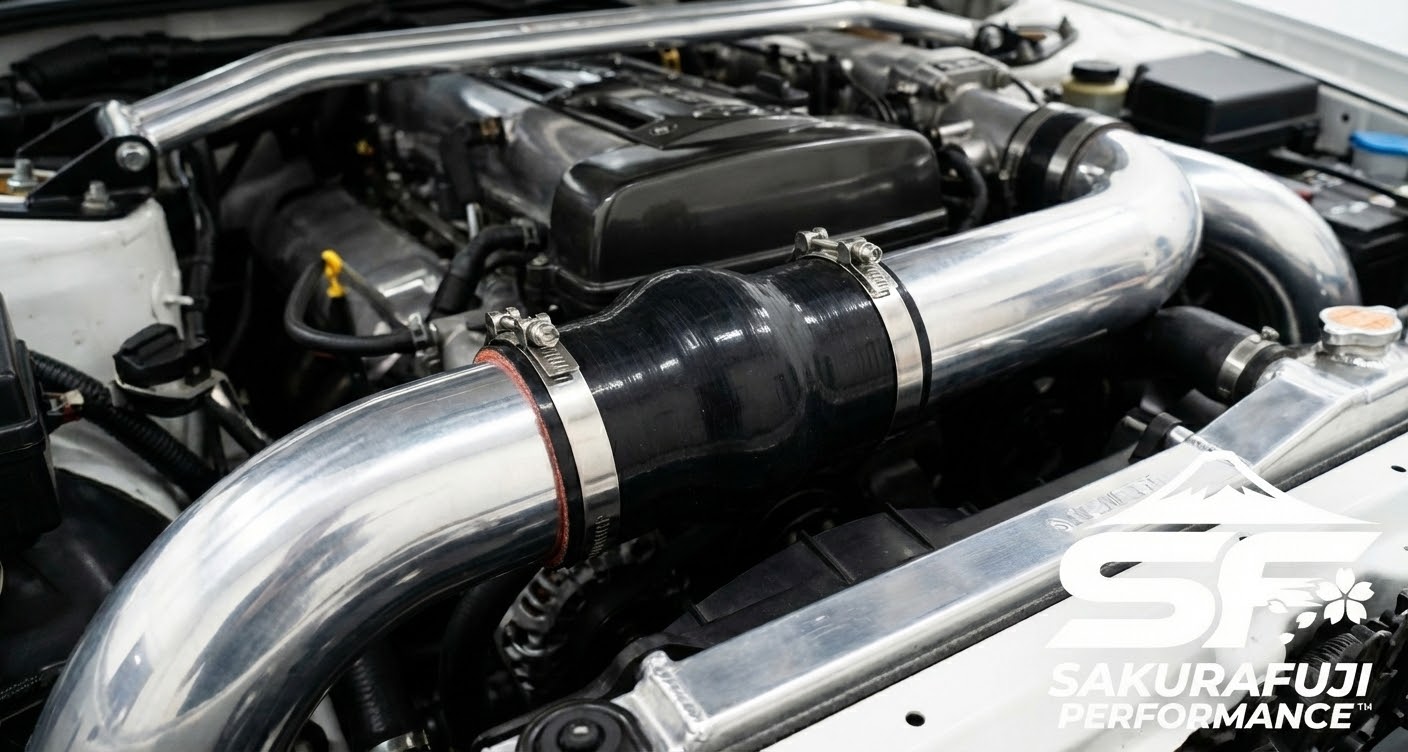 3.0" (76mm) Hump Coupler - 4-Ply Black Silicone Hose