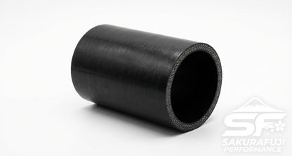 Straight Silicone Coupler Hose - 4-Ply Reinforced Black (3" Length)